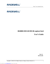Magewell XI100DE-DVI-4K DVI 4K User Manual