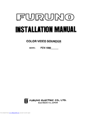 Furuno FCV-1000 Installation Manual