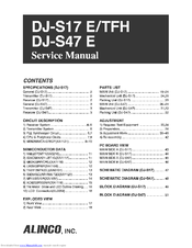 Alinco DJ-S17 E Service Manual