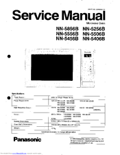 Panasonic NN-5456B Service Manual