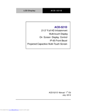 Aaeon ACD-521D Instruction Manual