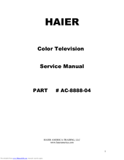 Haier TN201AUV Service Manual
