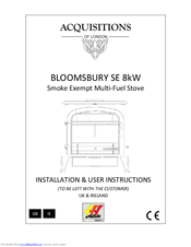 Acquisitions BLOOMSBURY SE 8kW Installation & User's Instructions