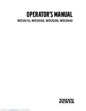 Volvo Penta MD2020 Operator's Manual