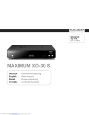 Maximum XO-30 S User Manual