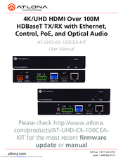 Atlona AT-UHD-EX-100CEA-RX User Manual