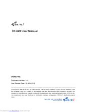 Duali DE-620 User Manual
