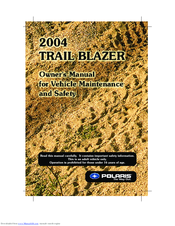 Polaris Trail Blazer 2004 Owner's Manual