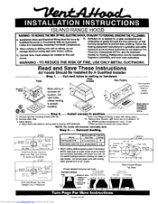 Vent-A-Hood T400 Installation Instructions