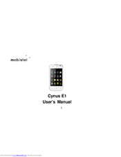 Mobistel Cynus E1 User Manual