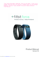 Fitbit Zip Force Product Manual