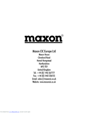 Maxon PM180 User Manual