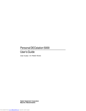 Dec Personal DECstation 5000 User Manual