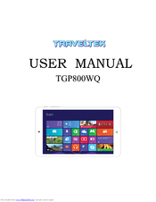 Traveltek TGP800WQ User Manual