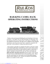 Rail King Camelback 4-6-0 Operating Instructions Manual
