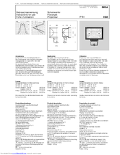 Bega 9585 Instructions For Use