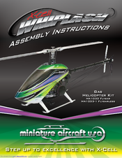 miniature aircraft X-Cell Whiplash MA1033 Assembly Instructions Manual