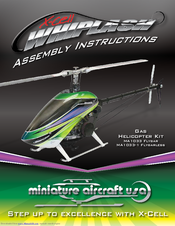 miniature aircraft X-Cell Whiplash MA1033-1 Assembly Instructions Manual