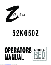 Serious RED 52K650Z Operator's Manual