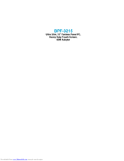 Boser BPF-3215 User Manual