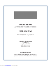 Triton RL1600 User Manual