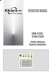 Ekars ERM-2240 Operating Manual