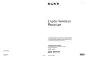 Sony DWR-R01D Operating Instructions Manual