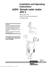 Judo JPK 3 Installation And Operating Instructions Manual