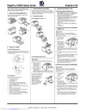 Konica Minolta PagePro 1250W. Setup Manual