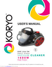 Koryo KVC 216 CH User Manual