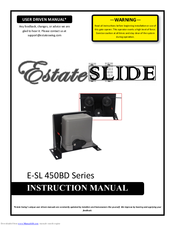 Estate Slide E-SL 450BD Series Instruction Manual