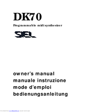Siel DK70 Owner's Manual