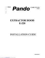 Pando E-220 Installation Manual