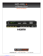 A-Neu Video HD-44L Instruction Manual