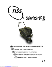 NSS Sidewinder BP 30 Instruction And Maintenance Handbook