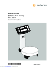 Sartorius PMA.Quality PMA7501H Installation Instructions Manual