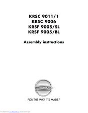 KitchenAid KRSF 9005/BL Assembly Instructions Manual