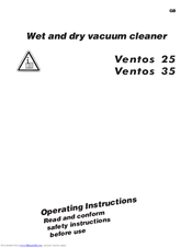 Kranzle Ventos 25 Operating Instructions Manual