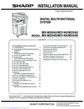 Sharp Mx M354n Manuals Manualslib