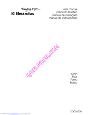 Electrolux EOC55200 User Manual