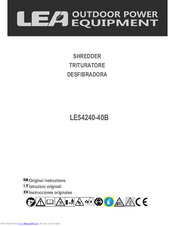 Lea LE54240-40B Original Instructions Manual