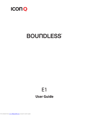 Icon Q Boundless E1 User Manual