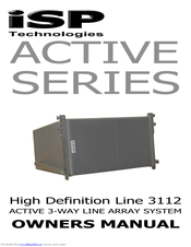 iSP Technologies HDL3112 ACTIVE SERIES Owner's Manual
