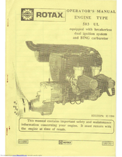 Rotax 503 UL Operator's Manual