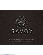 Savoy STP1-11 EPIC AUTO User Manual