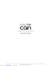 Notion Ink Cain Quick Start Manual