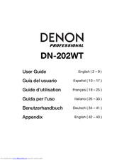 Denon Professional DN-202WT User Manual