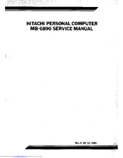 Hitachi MB-6890 Service Manual