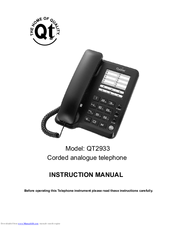 Qualitel QT2933 Instruction Manual