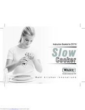 Wahl ZX710 Instruction Booklet
